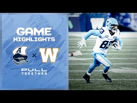 CFL Game Highlights - Toronto Argonauts at Winnipeg Blue Bombers - September 29, 2023