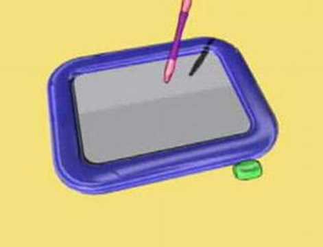 Part of a video titled How a Magna Doodle Works - YouTube