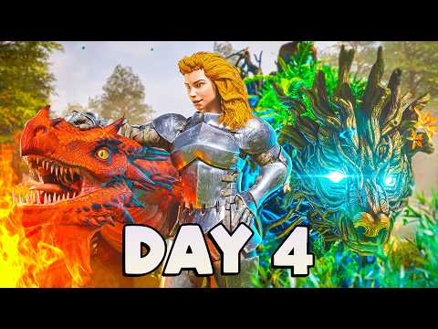 SOLO Raising An Elderclaw & Fire Wyvern On ARK Day 4!