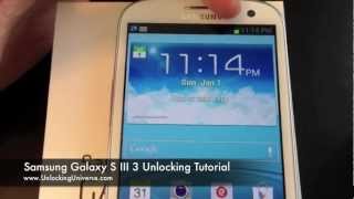 How to Unlock Samsung Galaxy S3 III i747 for all Gsm Carriers using an Unlock Code