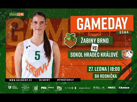 Chance ŽBL: Žabiny Brno - Sokol Hradec Králové, 27.1.2026