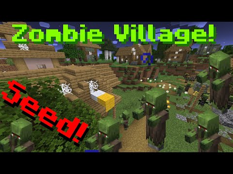 Eyecraftmc - Minecraft 1.17 Seed: Zombie Village and Jungle Island at Spawn! - Java Edition