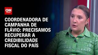Vídeo: “Vamos recuperar a credibilidade fiscal do país com Flávio”, diz coordenadora de campanha | CNN 360º