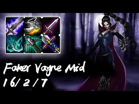 Faker Vayne Mid vs Karthus | Korea High Elo Replays