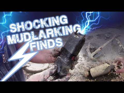 SHOCKING Mudlarking FInds! Tazer found amongst historical relics on the River Thames Foreshore