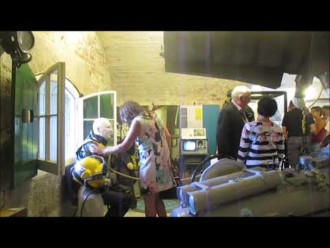 Living Mannequin Prank on Mayor on Heritage Open Day 2019 at the Diving Museum Gosport mannequin-man performming as a Museum Dummy: The Diving museum in Gosport played a prank on its visitors on Heritage open day (Friday 13th 2019). There was an additional exhibit that really made the experience come alive. Mannequin man, the living mannequin took the place of one of the exhibits for the day and managed to also surprise the Mayor.
for The Diving Museum on 13/09/2019