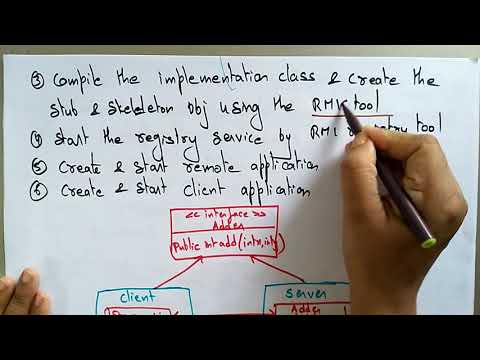 rmi in distributed system | Working | Lec 25 | Bhanu Priya
