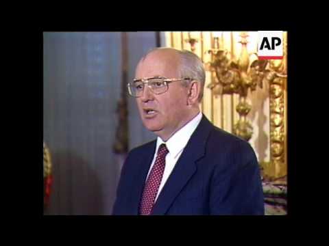 Gorbachev Arrives At White House, Bush And Gorbachev Sit For Photo-Op, Gorbachev Speaks To VIPs At S