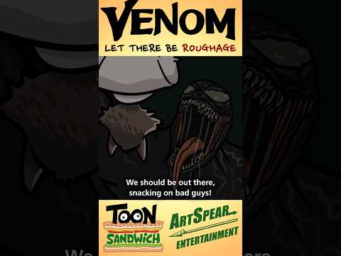 How does Venom digestion work? - TOON SANDWICH #venom #funny #marvel #shorts