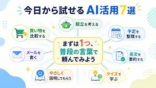 AIって結局何に使える？初心者向け活用7選