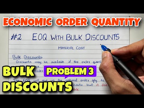 Economic Order Quantity EOQ Problem Material Cost B COM CMA CA INTER By Saheb Academy