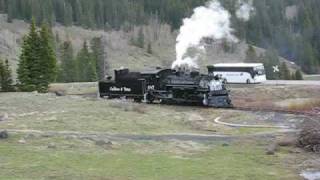 preview picture of video 'Narrow Gauge steam power in Colorado'