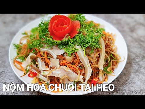 Cách làm Nộm Hoa Chuối Tai Heo Giòn Ngon Tròn Vị | Hà Ly Cooking