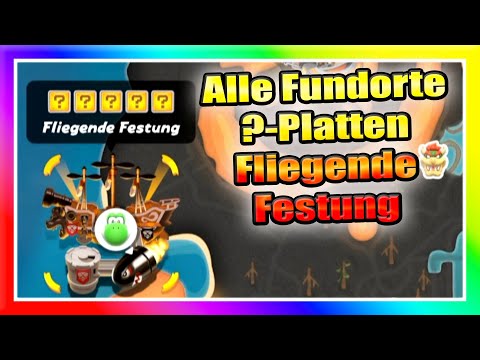 Alle Fundorte der ?-Platten in Fliegende Festung - Mario Kart World