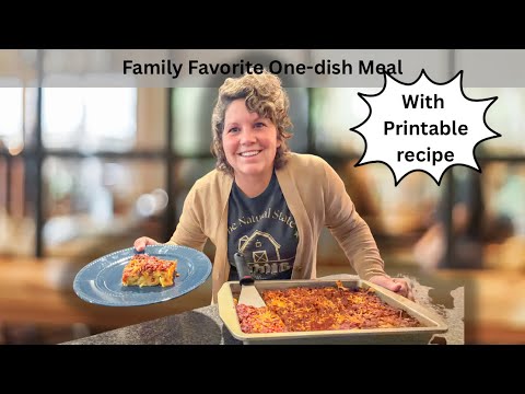 One Dish Dinner, Zimmerman Family Favorite