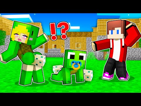 GIRL Mikey had a BABY in Minecraft Challenge - Maizen JJ and Mikey