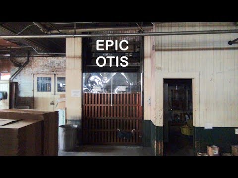 Epic 1950s OTIS Freight Elevator with manual control at LC King in Bristol