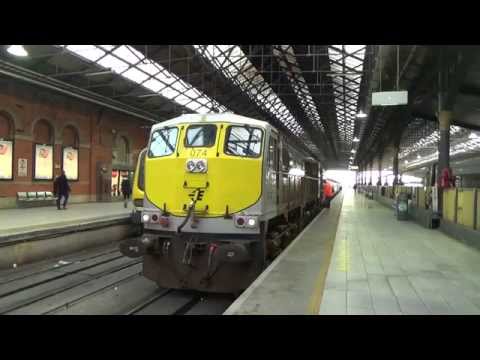 IE 071 Class loco no.074 starts up @ Dublin Connolly 6/12/14
