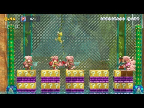 Custom Super Mario 3D World Levels: "Pom Pom Ambush!" by, Pine Luke