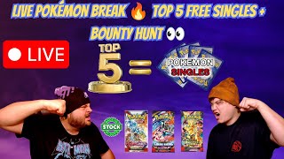 LIVE Pokémon Break 🔥 Top 5 = Free Singles + Bounty Hunt! 11 English Sets In Stock 👀 #ripandship