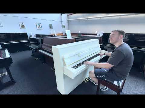 Yamaha B1 in Gloss White for sale now at The Little Piano Store