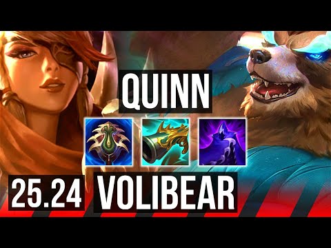QUINN vs VOLIBEAR (TOP) | 47K damage | EUW Grandmaster | 25.24
