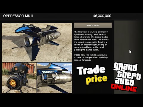 How to unlock Trade price for Oppressor MK2 in GTA Online! How to UPGRADE the Oppressor MK 2 in GTA5