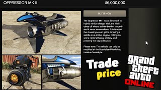 How to unlock Trade price for Oppressor MK2 in GTA Online! How to UPGRADE the Oppressor MK 2 in GTA5