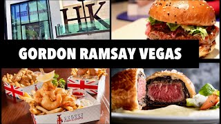 3 TOP GORDON RAMSAY Restaurants in VEGAS 🔥 #vegasfood #vegas #lasvegas