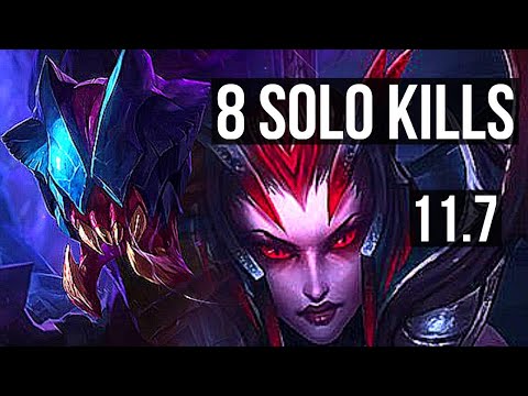 REK'SAI vs ELISE (JUNGLE) | 8 solo kills, 2.2M mastery, 900+ games, Legendary | NA Diamond | v11.7