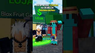 Diferentes Idades no Roblox 🍼👴
