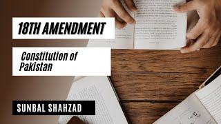 Important features of 18th amendment