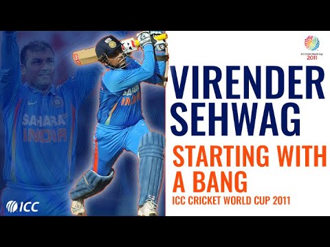 Virender Sehwag: Five matches, five first-ball boundaries | Cricket World Cup 2011
