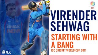 Virender Sehwag: Five matches five first-ball boun