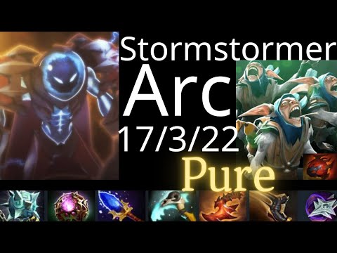 Stormstormer Arc Warden vs Pure Meepo, Pudge, BH, Clockwerk, Disruptor - dota2