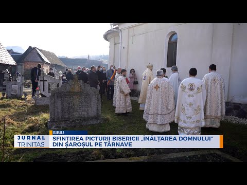 Sfințirea picturii Bisericii „Înălțarea Domnului” din Șaroșul pe Târnave