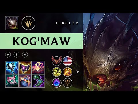 Kog'Maw Jungle vs Jarvan IV - NA Grandmaster Patch 25.22