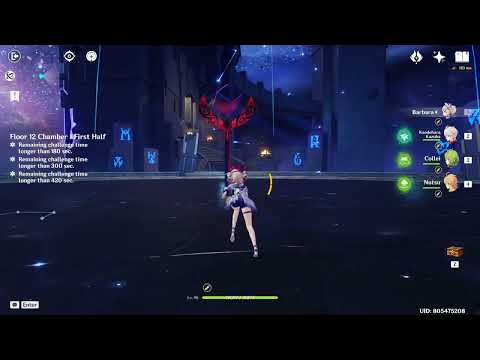 [Genshin Impact] Abyss 3.1 Floor 12 with Barbara Bloom Team