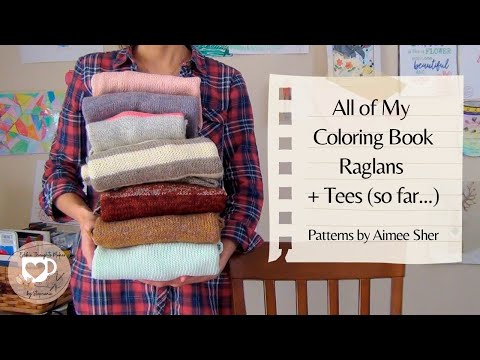 All of My Coloring Book Raglans and Tees (so far...) | Edible Thoughts Makes
