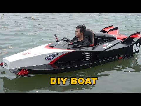 Full 60 Days I Build My Own Boat Like an F1 Supercar From Jetski Scraps