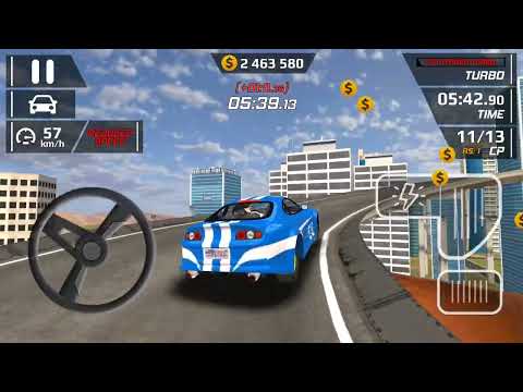 Smash Car Hit: Car Driving Simulator - Blue Sport Car Driving Impossible City Stunts Gameplay