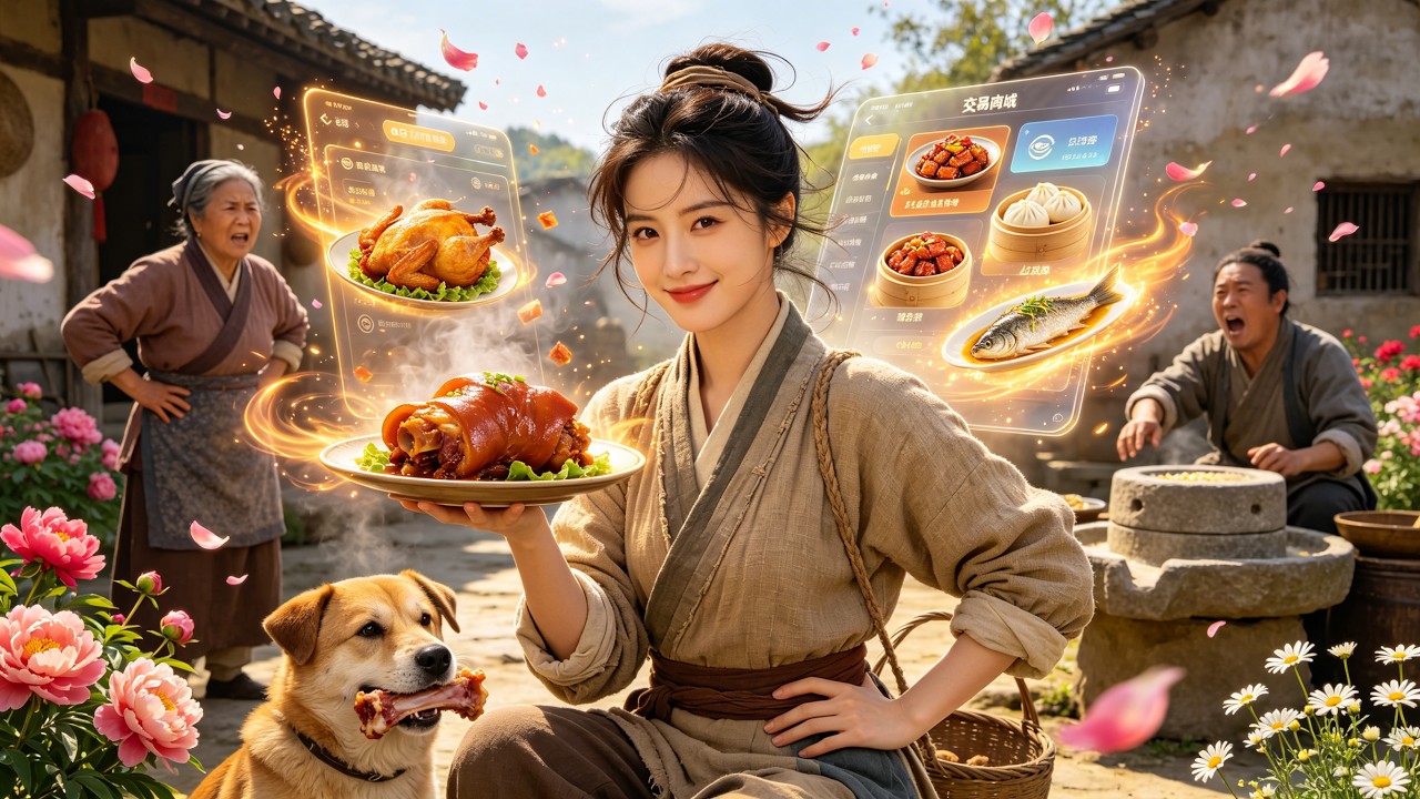 【Full】Transmigrated peasant girl, the online store helps her become rich overnight.#shortdrama #