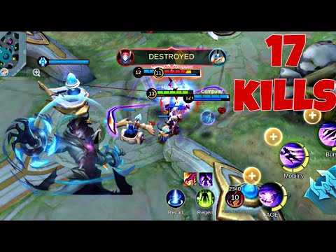 17 Kills   Dyrroth best build mlbb gameplay
