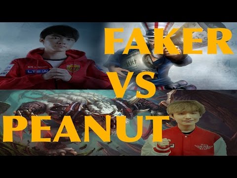 SKT T1 Faker vs SKT T1 Peanut game highlights
