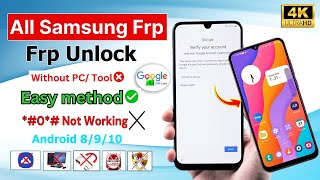 2024 New Method 🔥 All Samsung Frp Unlock Android 8/9/10 Without Pc✅ Remove Google Account NoTalkback