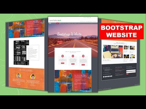 Responsive Bootstrap Website Start To Finish with Bootstrap 4, HTML5, CSS3 & jQuery