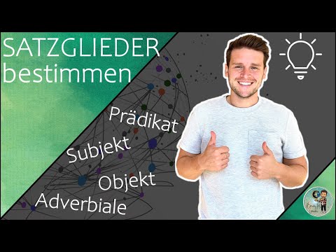 Determine sentence parts Exercise sentences