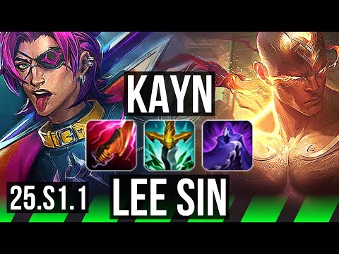 KAYN vs LEE SIN (JGL) | KR Challenger | 25.S1.1