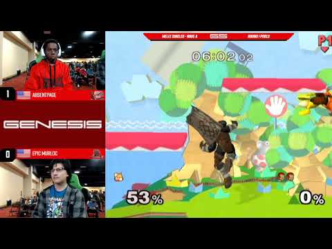 Genesis 5 - Absentpage (Fox) vs Epic Murloc (Ganon) - SSBM - Round 1 Pools