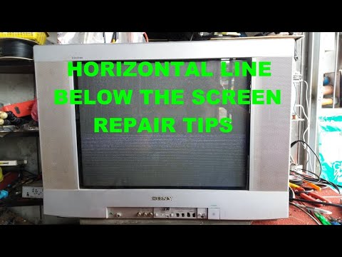 Horizontal line repair tips Sony trinitron crt tv repair